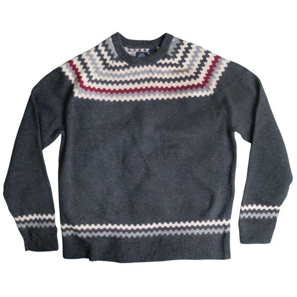 Dockers Mens 100% Wool Fair Isle Crewneck Sweater XL - Picture 3 of 11